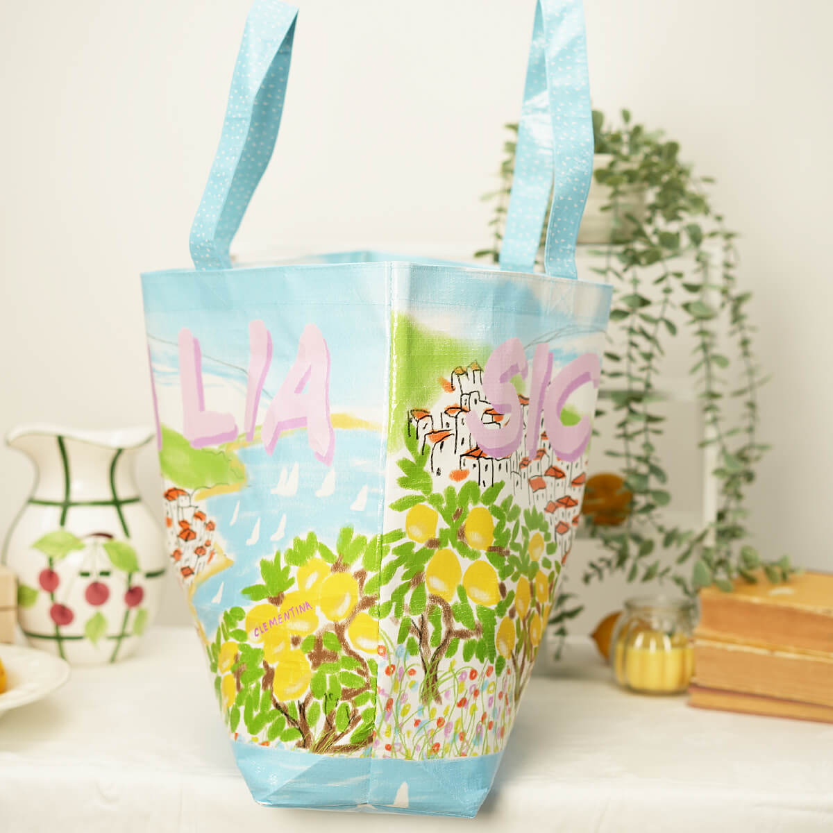 Sicilia recycled plastic beach bag