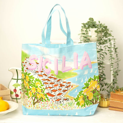 Sicilia recycled plastic beach bag