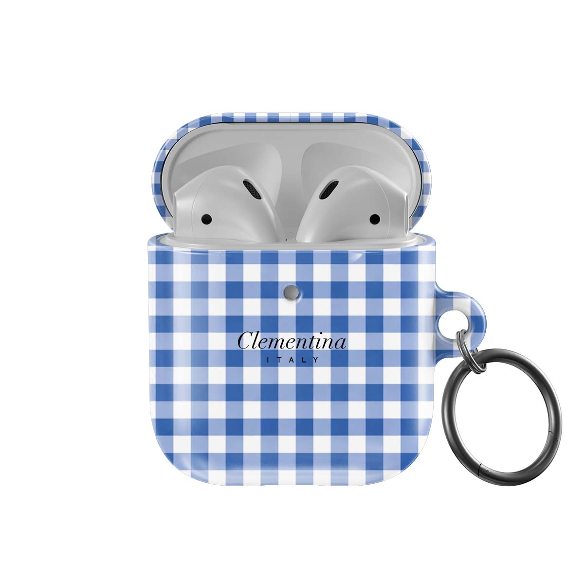 Blue Gingham Apple AirPods 1/2