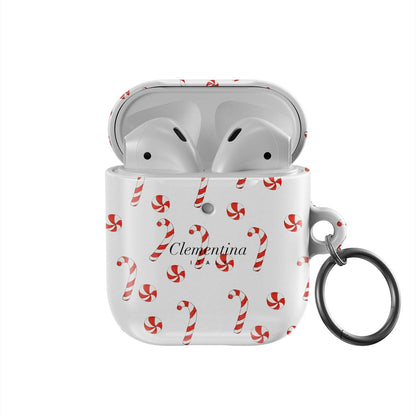 Candy Cane Apple AirPods 1 / 2 Case