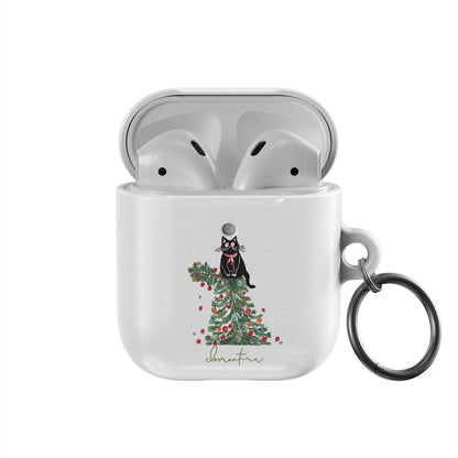 Cat Christmas Apple AirPods 1 / 2 Case