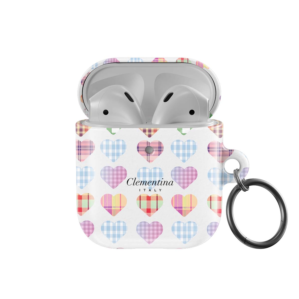 Checked Hearts Apple AirPods 1 / 2  case