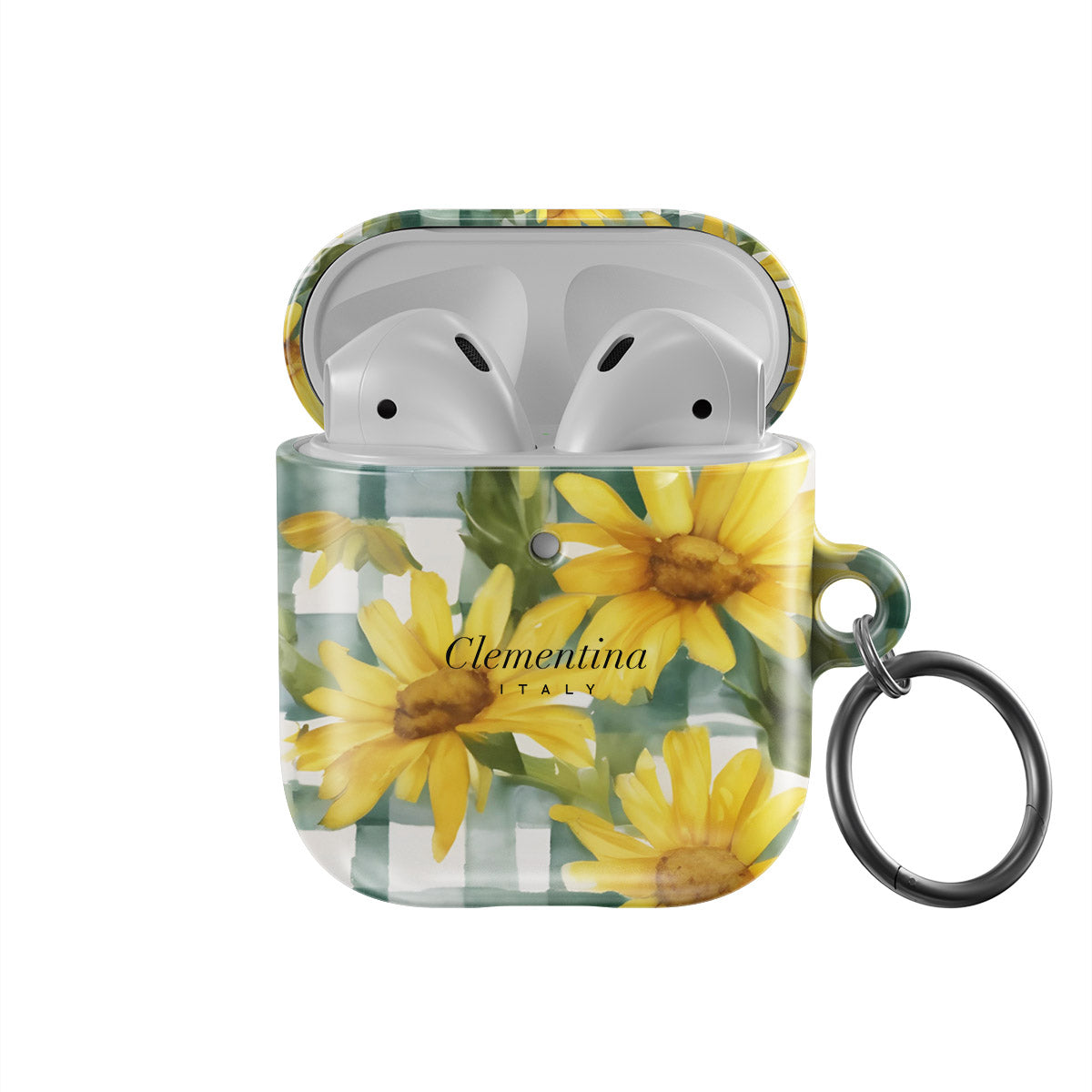 Gingham and Flowers Apple AirPods 1 / 2 Case