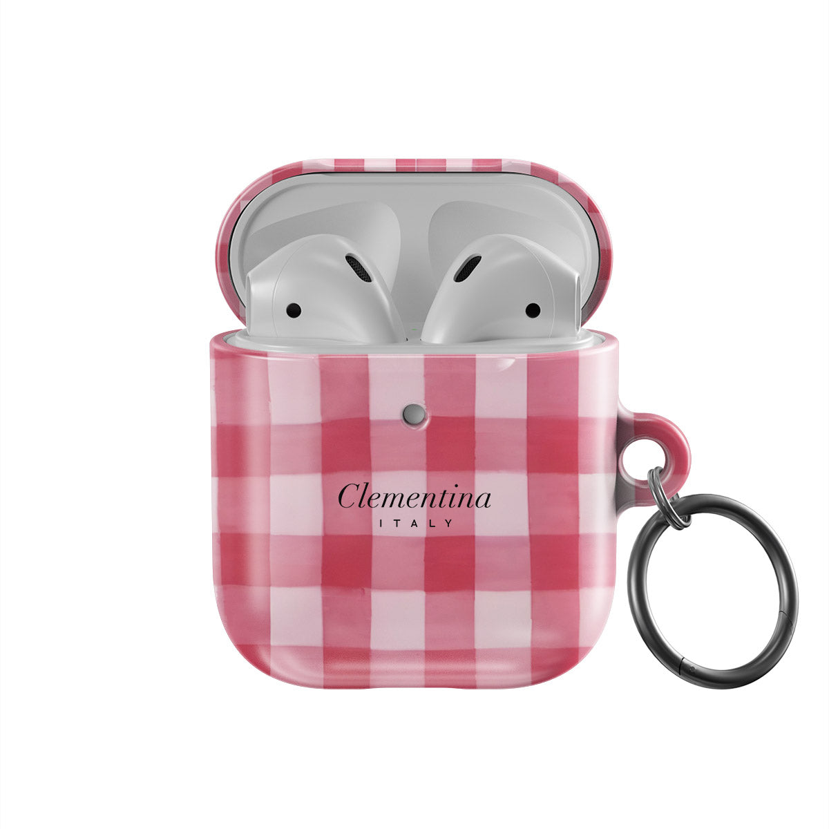 Pink Gingham Apple AirPods 1 / 2 Case