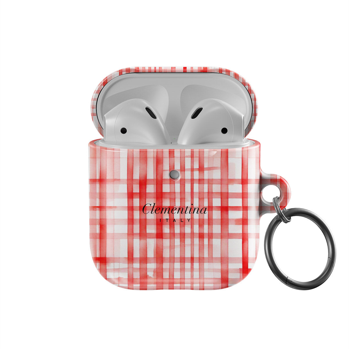 Red Gingham Apple AirPods 1 / 2 Case