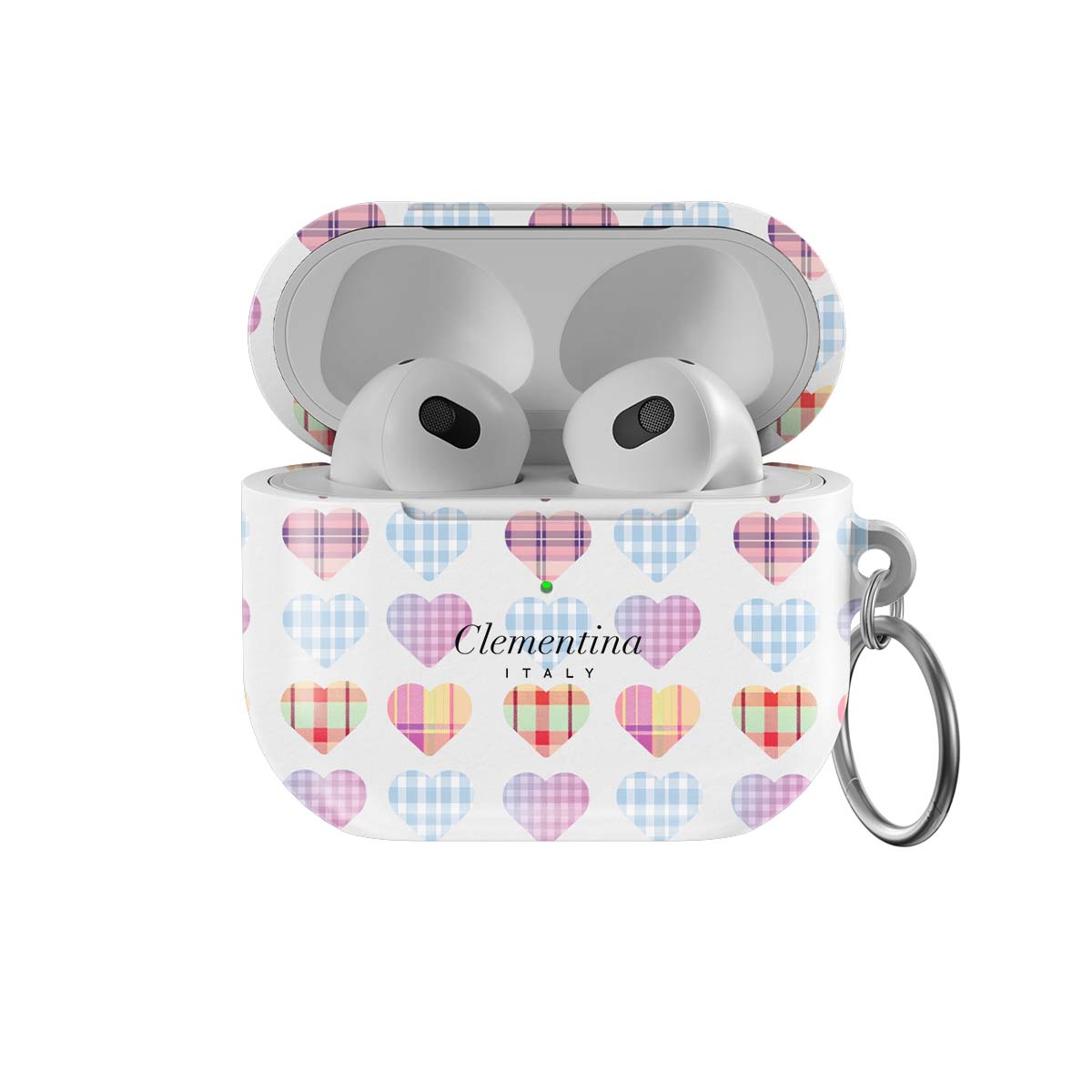 Checked Hearts Apple AirPods 3 case