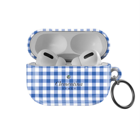 Blue Gingham Apple AirPods Pro