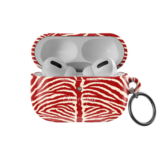 Burgundy Zebra Apple AirPods Pro