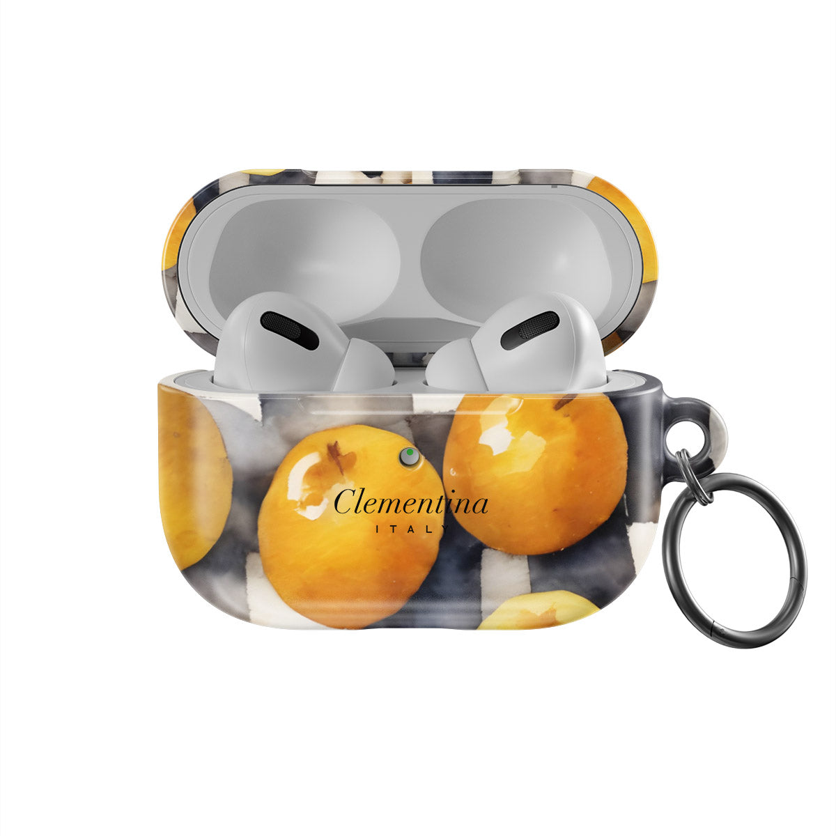 Gingham and Citrus Apple AirPods Pro Case