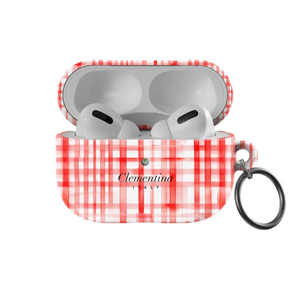 Red Gingham Apple AirPods Pro Case