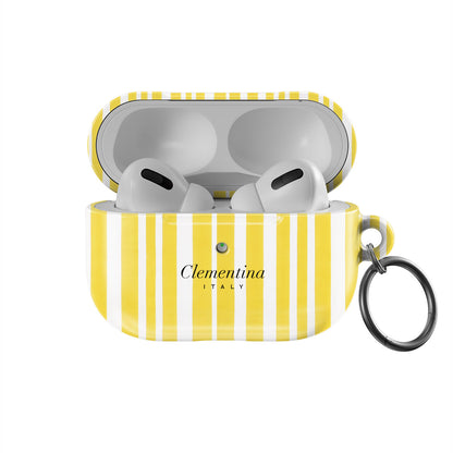 Yellow Stripes Apple AirPods Pro Case