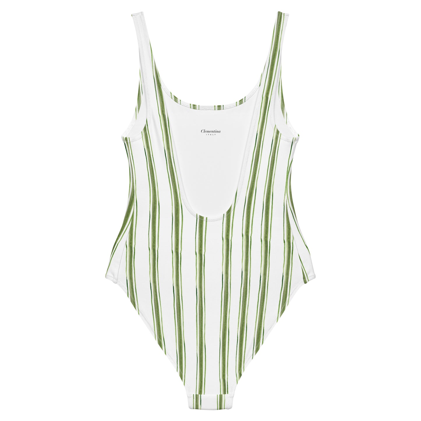 Green Stripes One-piece swimsuit