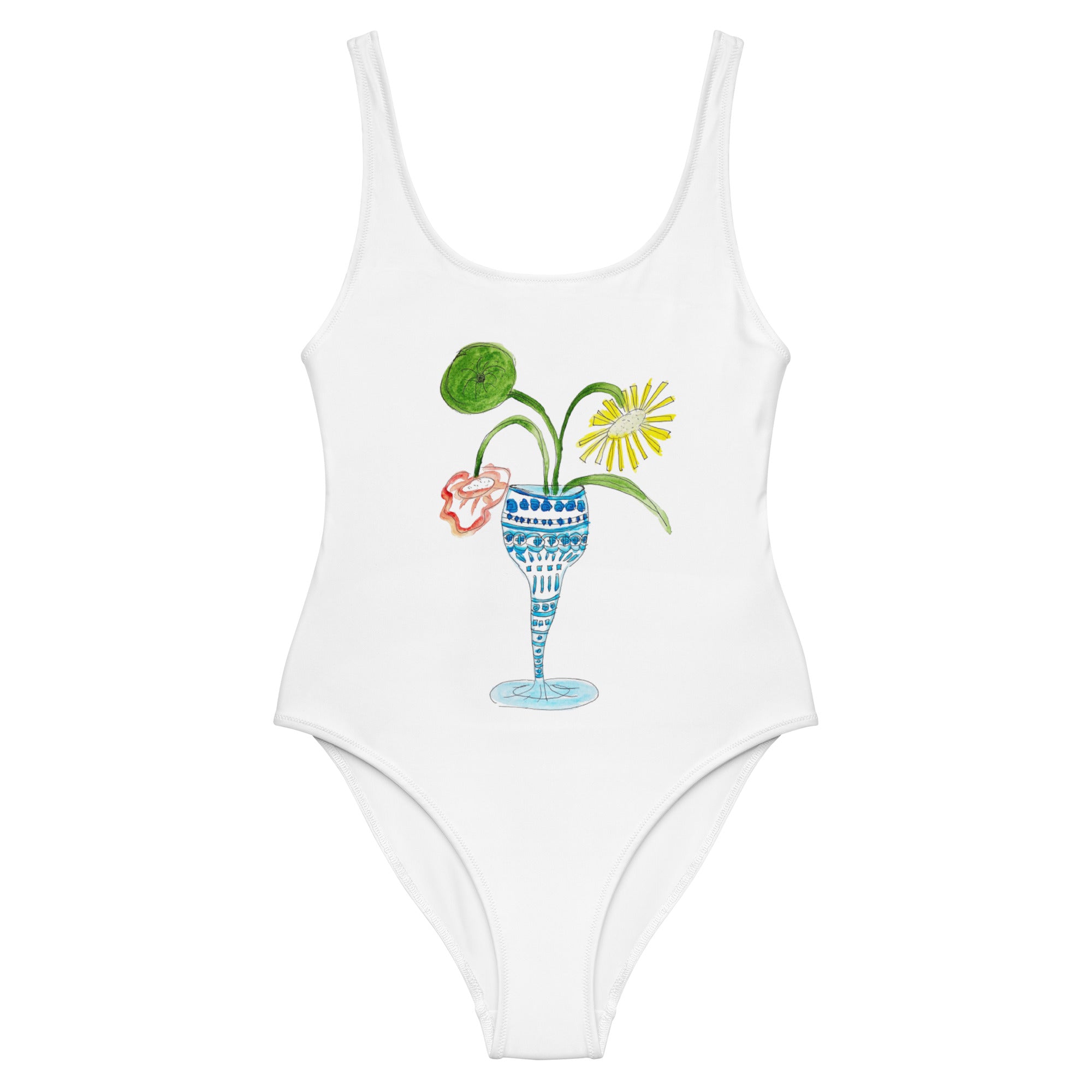 Blush Camellia One-Piece Swimwear