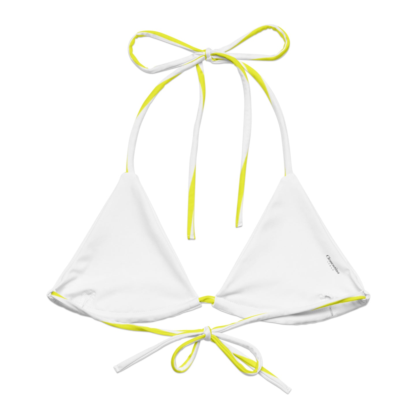 Yellow Stripe Bikini top