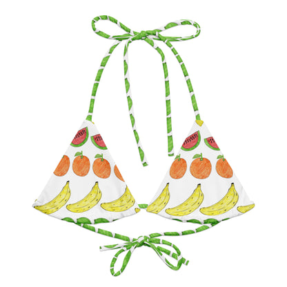 Frutta two-piece bikini top