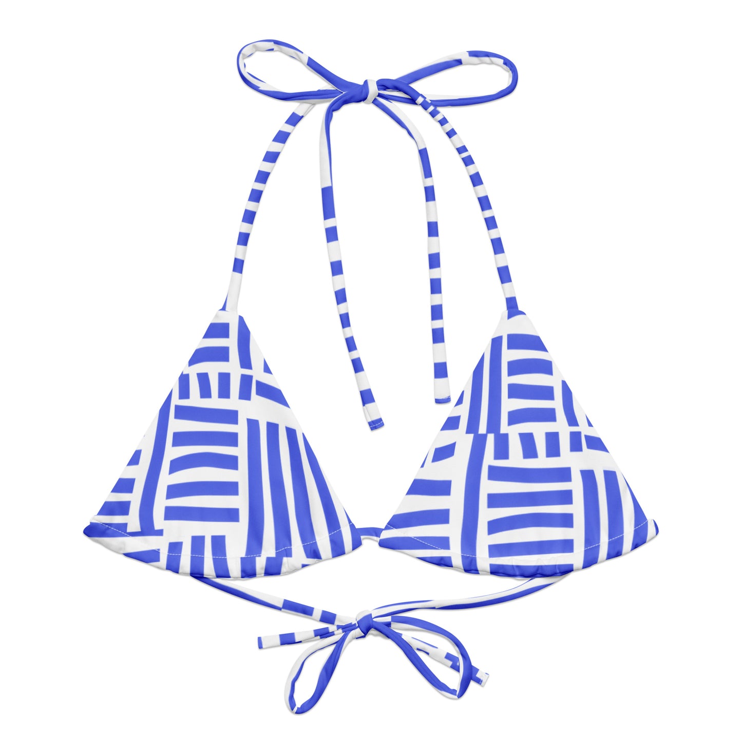 Blue Stripe Bikini top