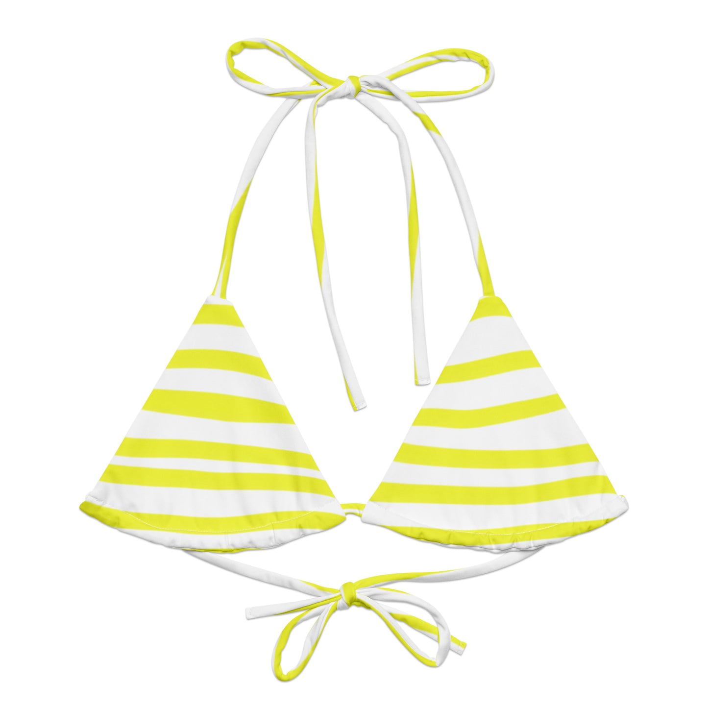 Yellow Stripe Bikini top