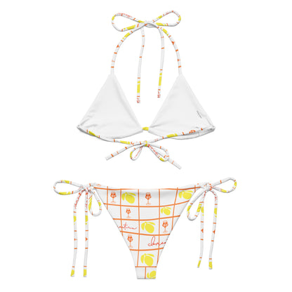 Aperol & Lemons Two-Piece Bikini Set