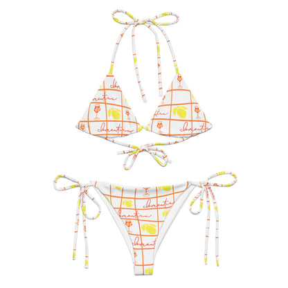 Aperol & Lemons Two-Piece Bikini Set