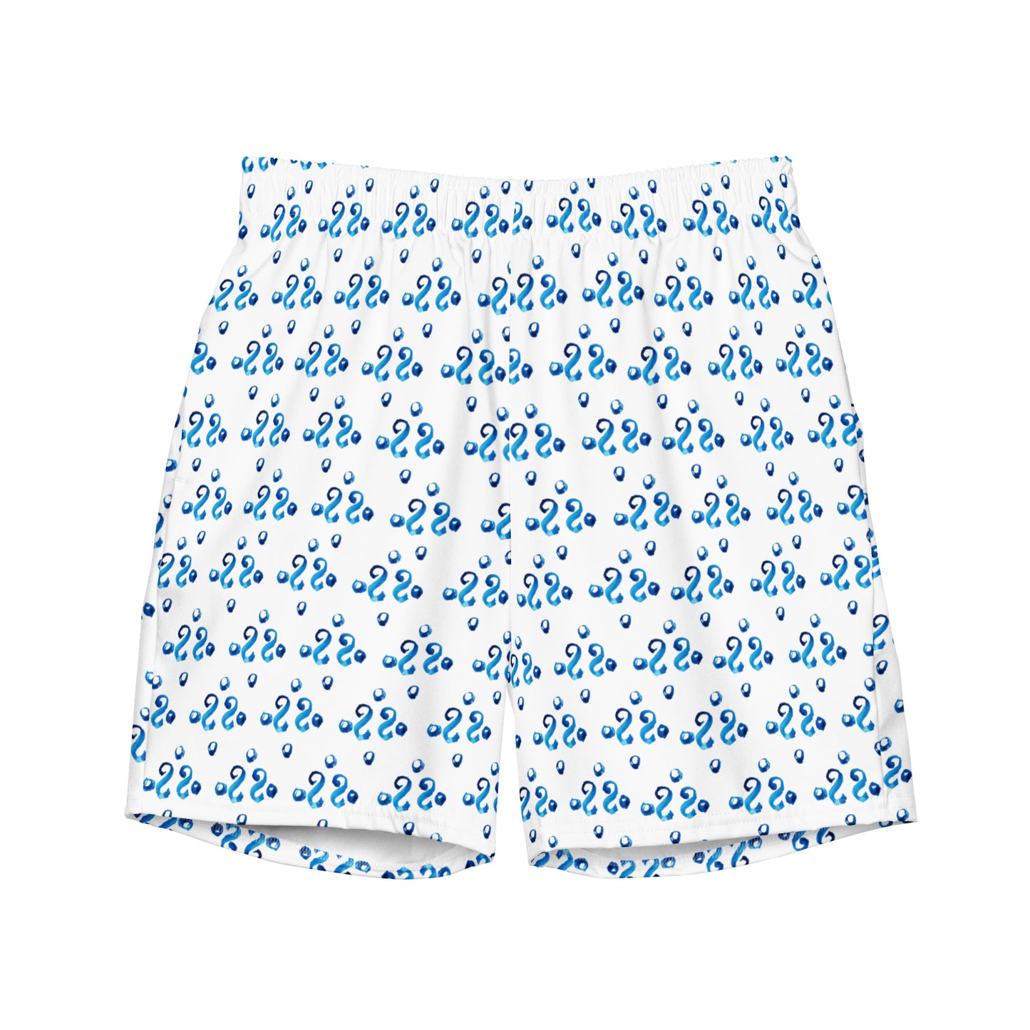 Blue Ornament swimming shorts