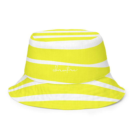 Yellow stripes bucket hat