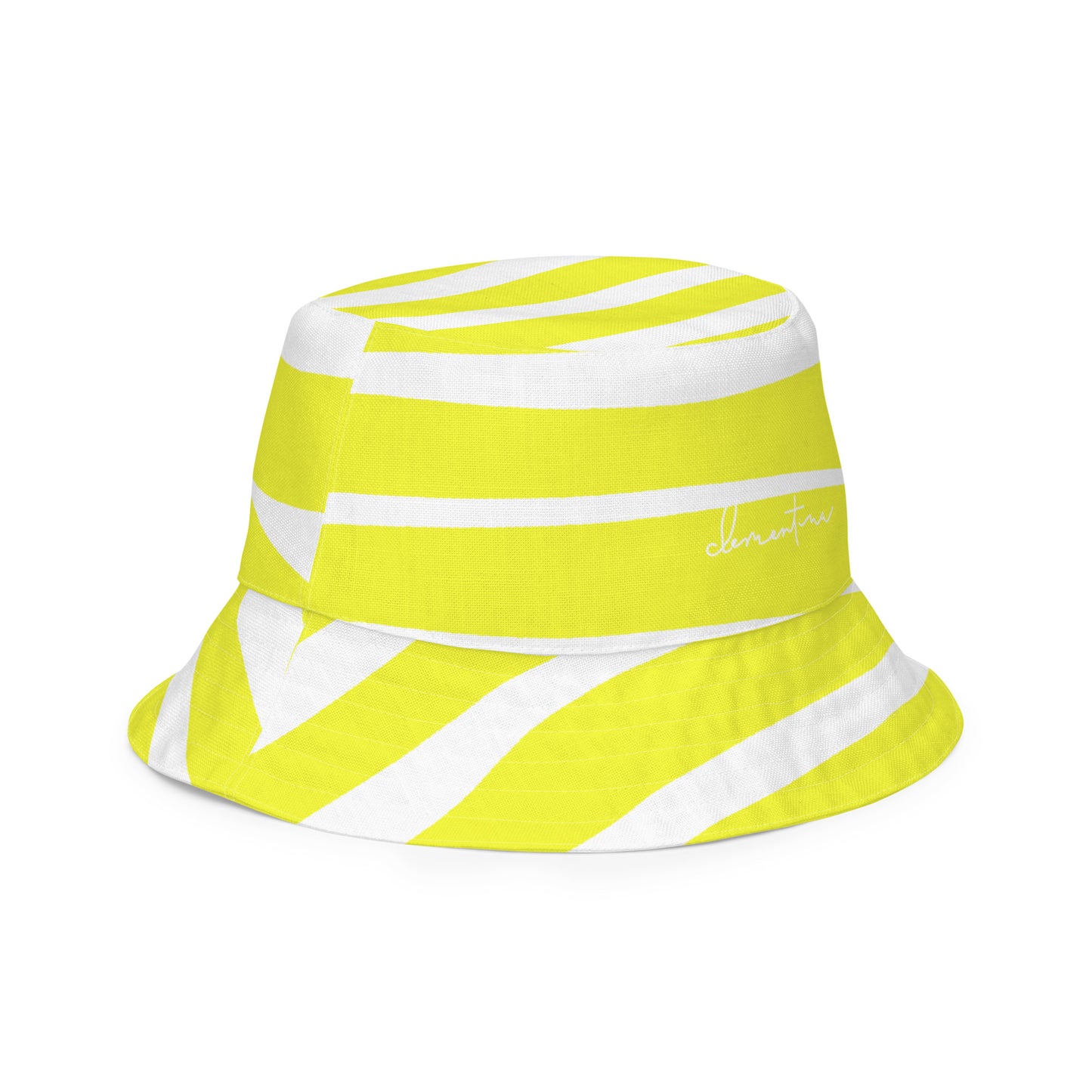 Yellow stripes bucket hat