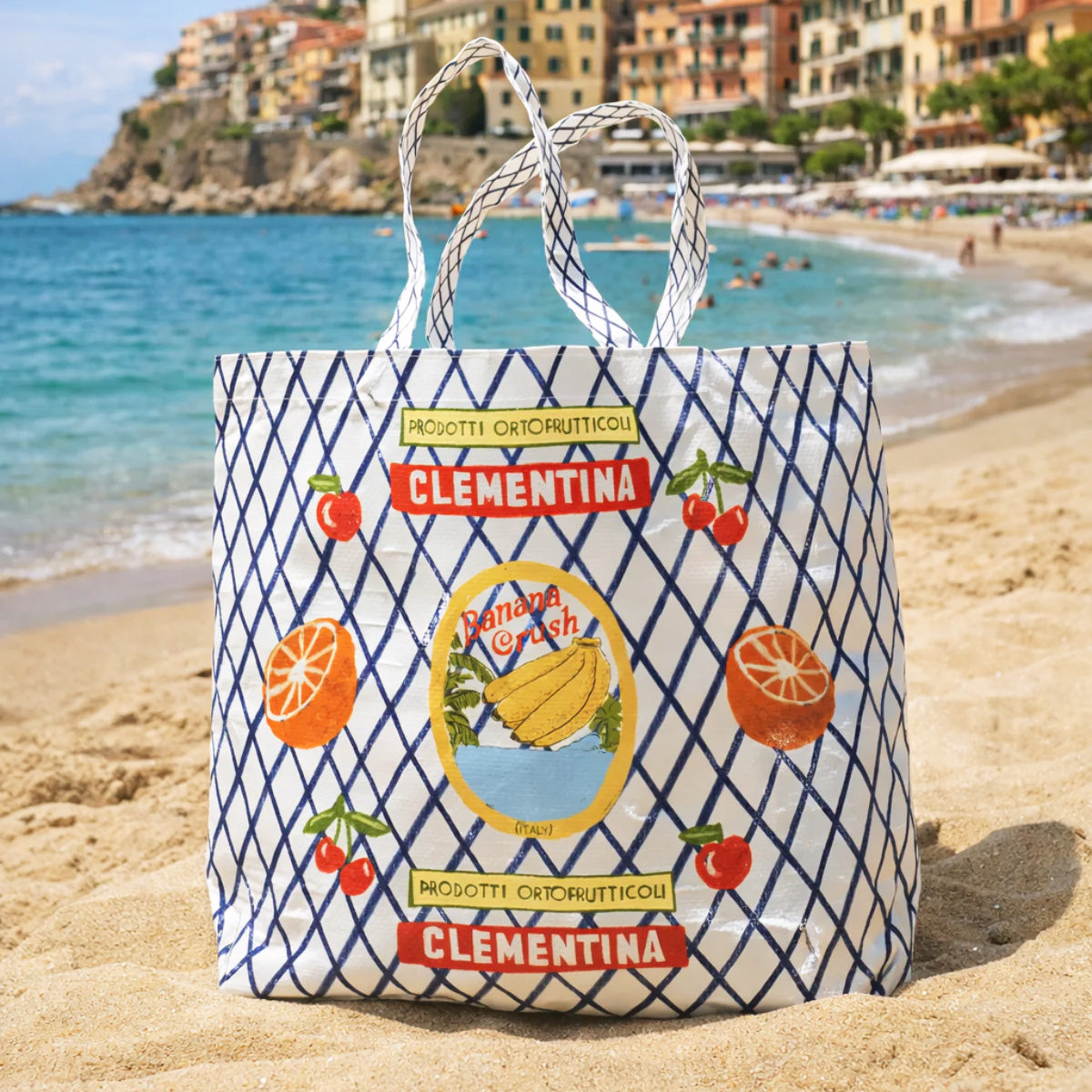Banana Crush recycled plastic beach bag