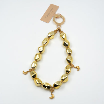 Gold Croissant - Phone charm
