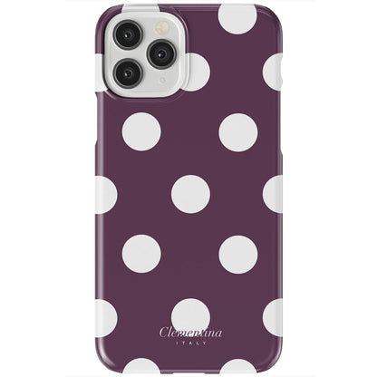 Burgundy Dots Tough Case