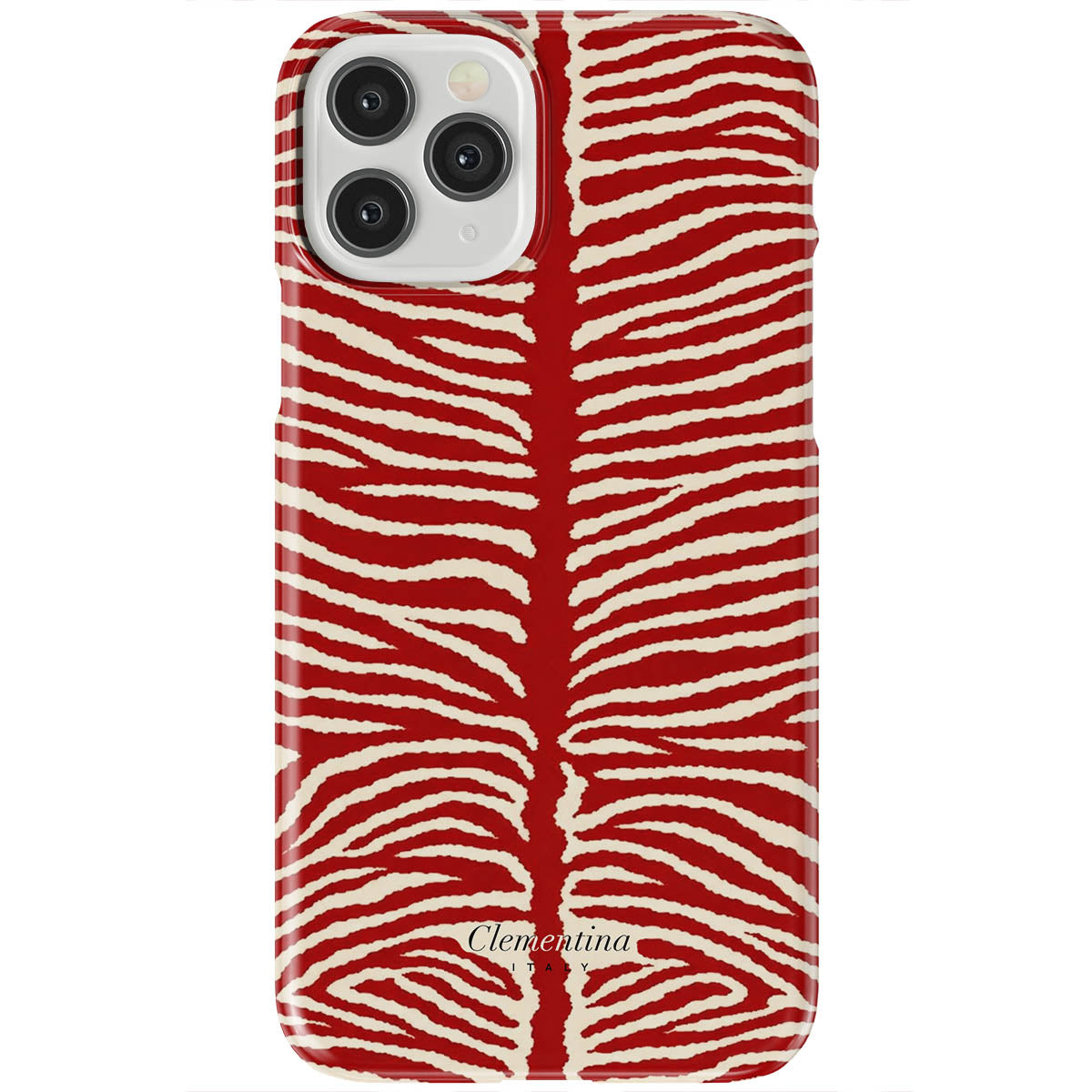 Burgundy Zebra Tough Case