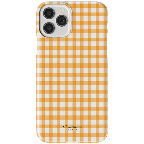 Orange Gingham Tough Case