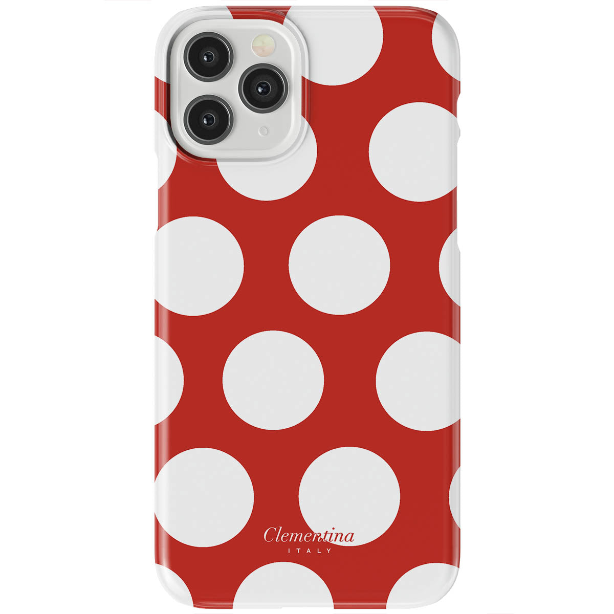 White Polka Dots Tough Case