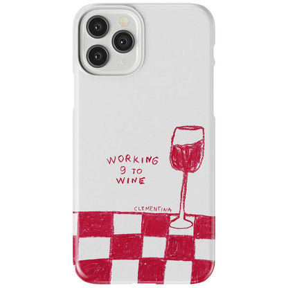 9 to Wine Snap Case