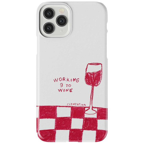 9 to Wine Snap Case