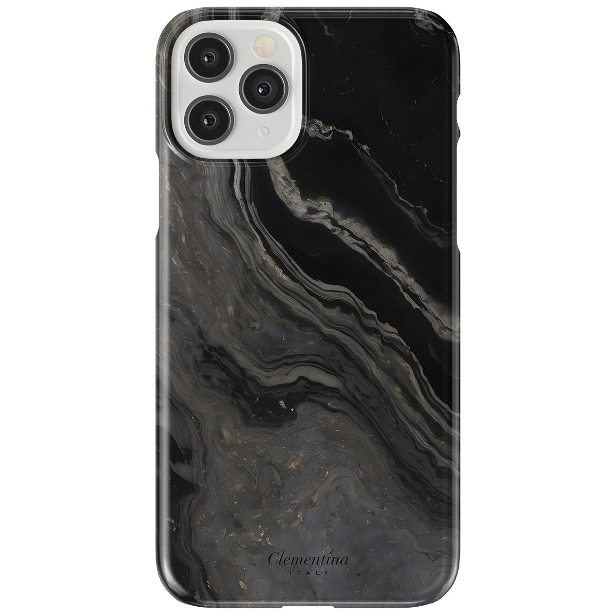 Black Marble Snap Case