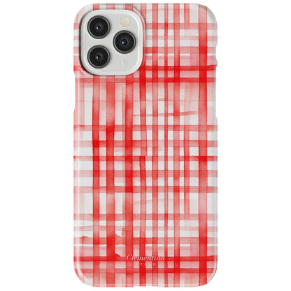 Red Gingham Tough Case