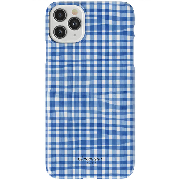 Blue Gingham Snap Case