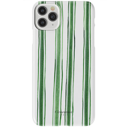 Green Stripes Snap Case