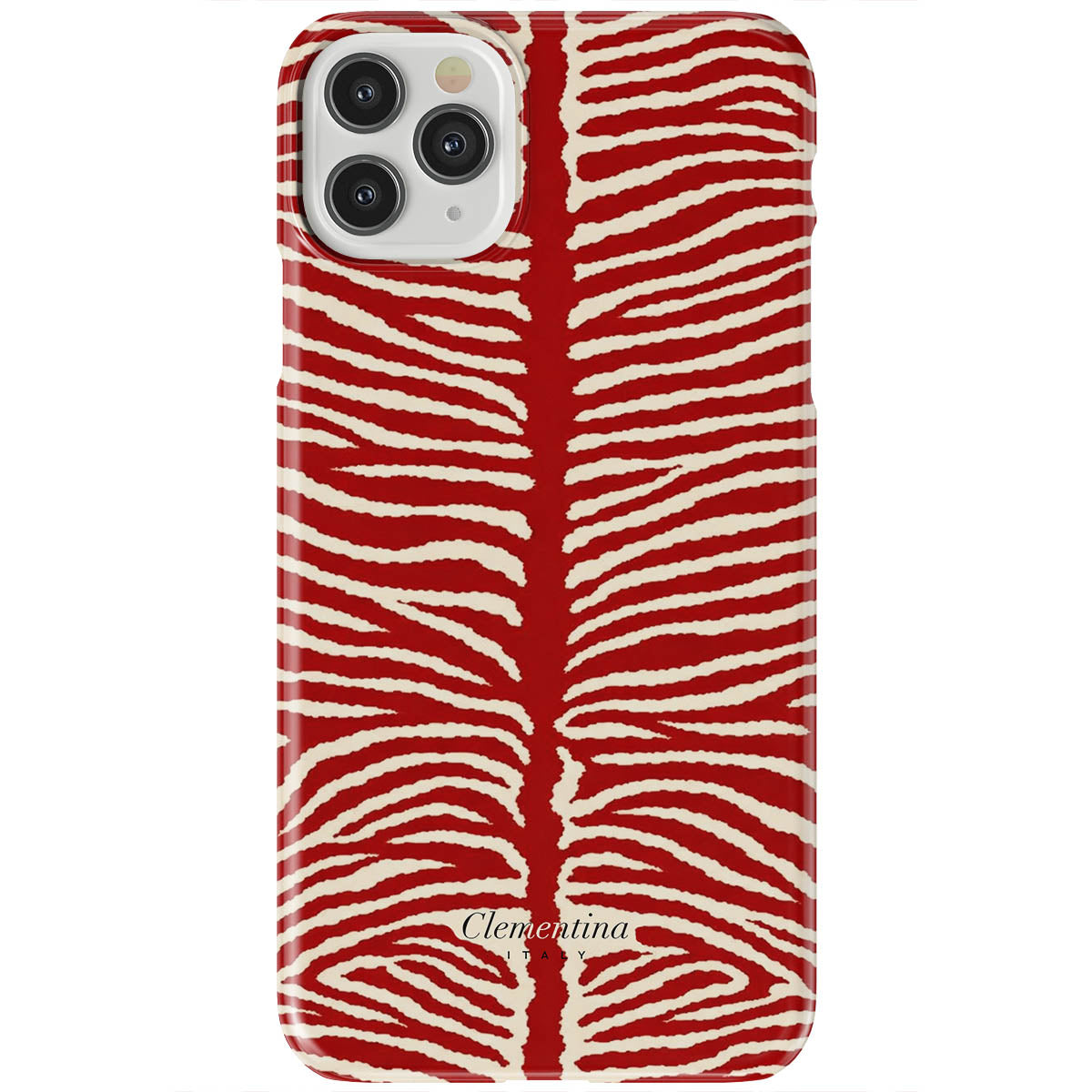 Burgundy Zebra Tough Case