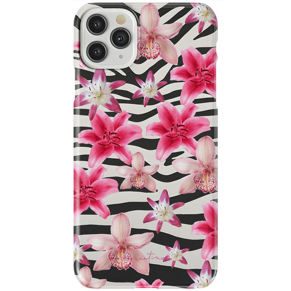 Zebra and Floral Tough Case