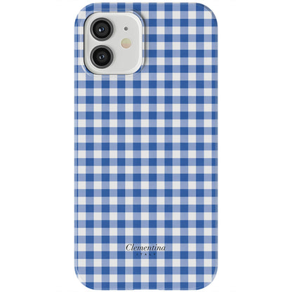 Blue Gingham Tough MagSafe Case