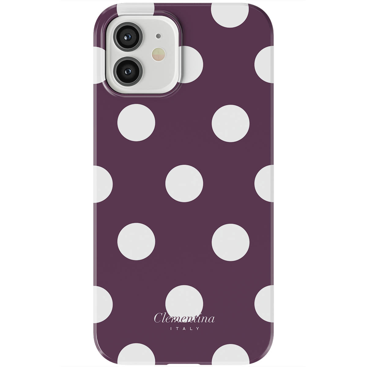 Burgundy Dots Tough Case