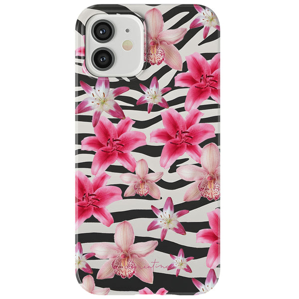 Zebra and Floral Tough Case
