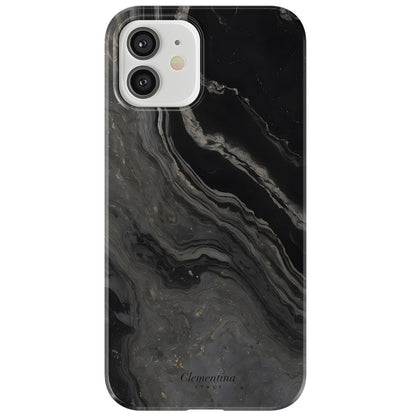 Black Marble Tough Case