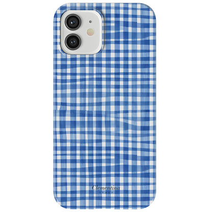 Blue Gingham Snap Case