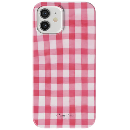 Pink Gingham Snap Case