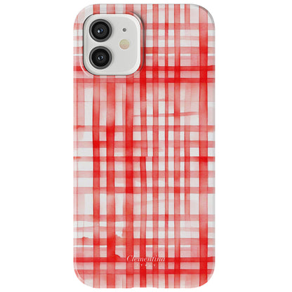 Red Gingham Tough MagSafe Case