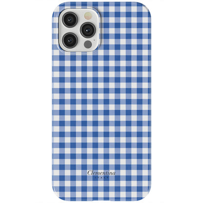 Blue Gingham Tough MagSafe Case