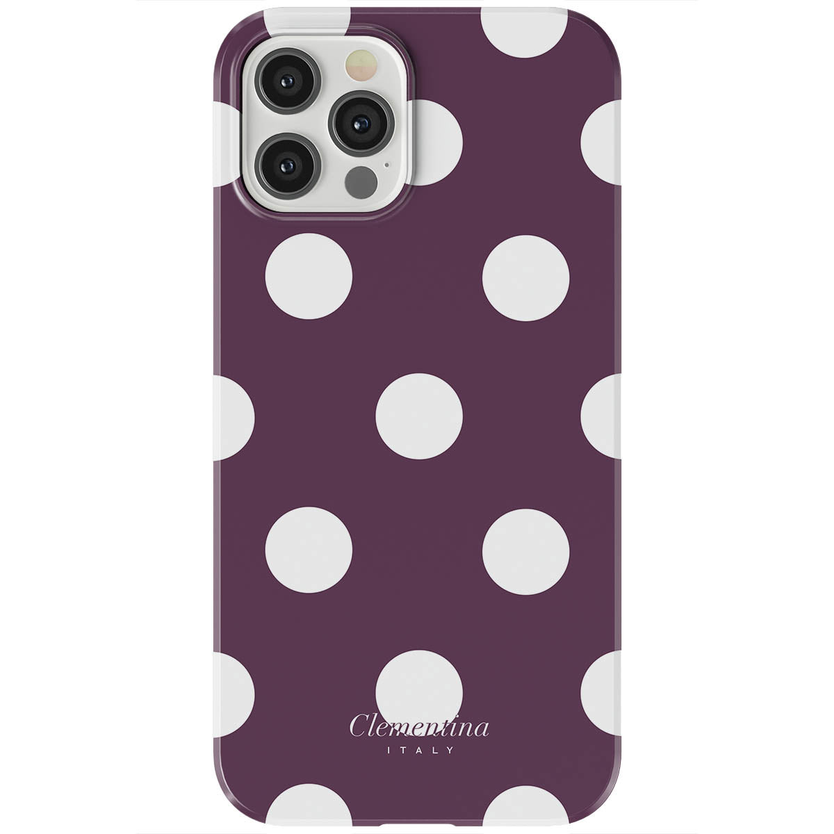 Burgundy Dots Tough Case
