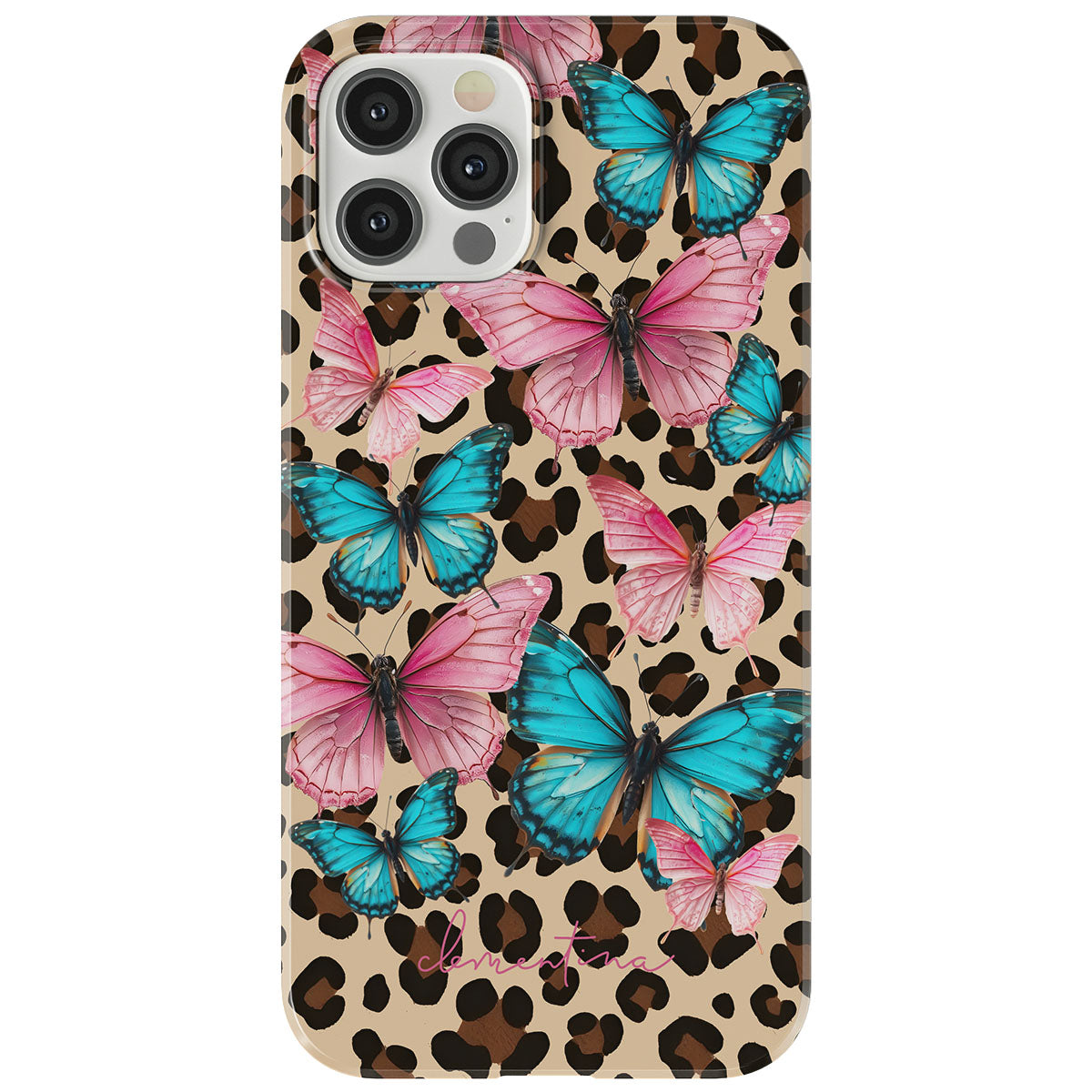 Leopard & Butterflies Snap Case